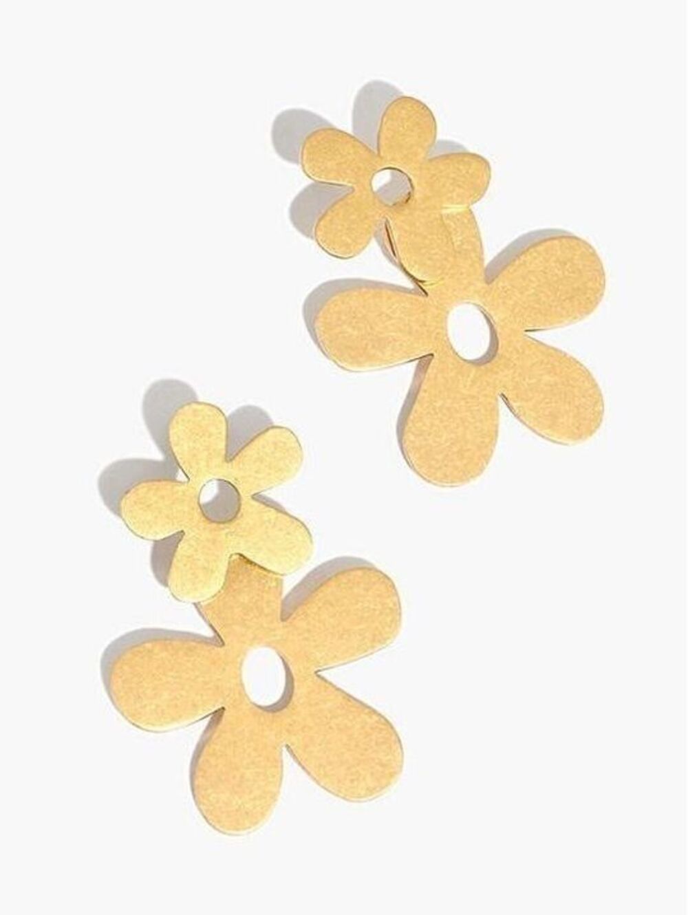 Madewell Daisy Statement Earrings Titanium Posts